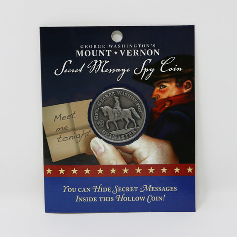 Mount Vernon Secret Message Spy Coin