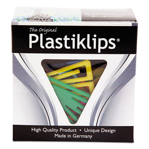 Plastiklips Paper Clips, Extra Large, Assorted Colors, 50/box