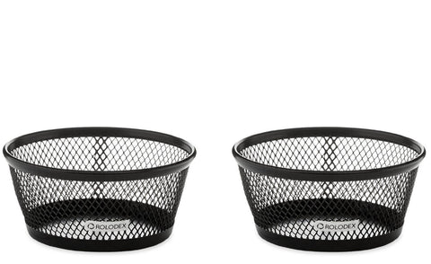 2 X Rolodex Mesh Collection Jumbo Paper Clip Holder, Black (62562)
