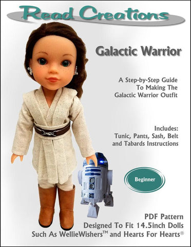 Galactic Warrior 14-14.5" Doll Clothes Pattern