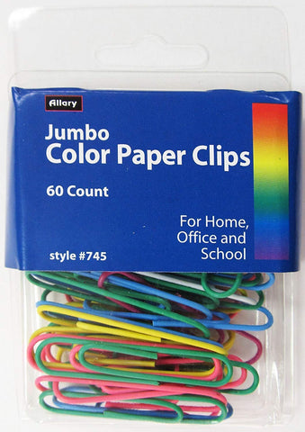 Jumbo Color Paper Clips