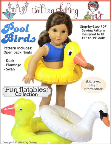 Fun-flatable Pool Birds 18" Doll Accessories