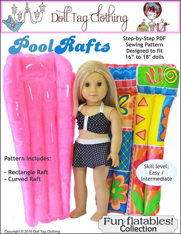 Fun-flatable Pool Rafts 18" Doll Accessories