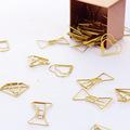 Effective Office Supplies Large rose gold Color Clip Bookmark Metal Office Accessories paper Clips