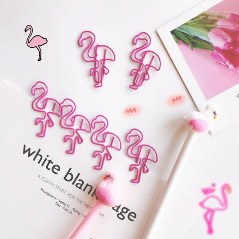 24PCS/lot Pink Animal Shape Metal Bookmark Clip Memo Clip Paper Clip Bookmark DIY Novelty