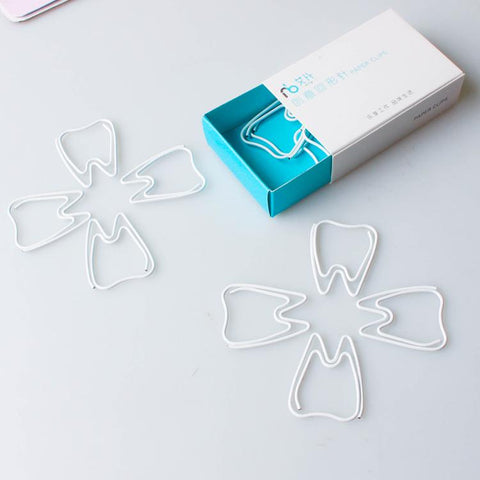 White paper clip white tooth paper clips - Dental Desire.com